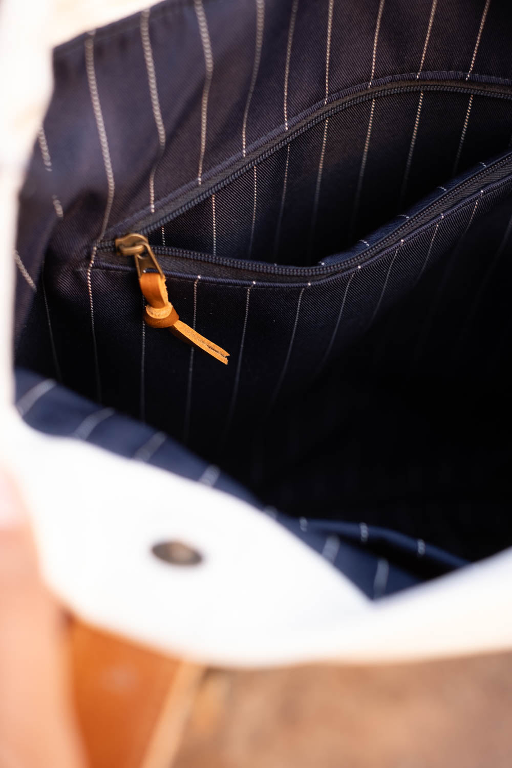 Dubki ~Yellow Duck Leather Finish Tote Bag