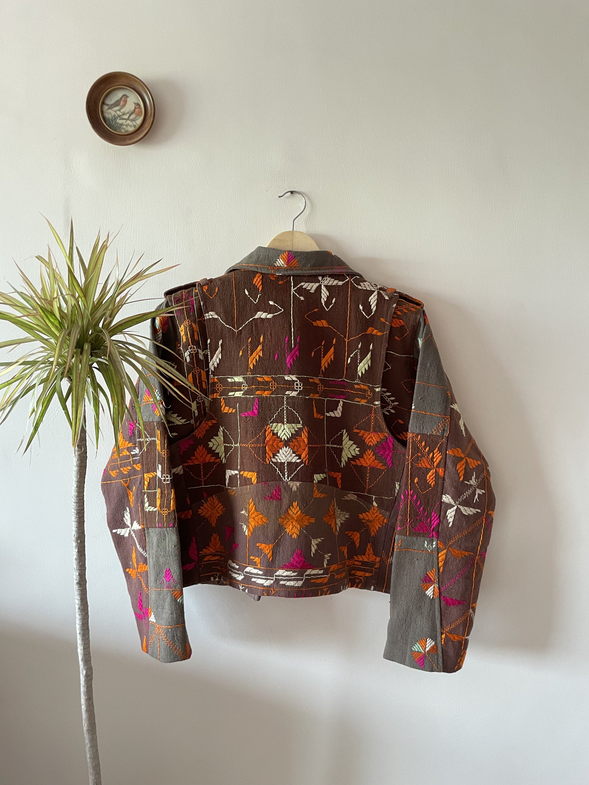 Baaj Phulkari Biker Jacket ~ US14
