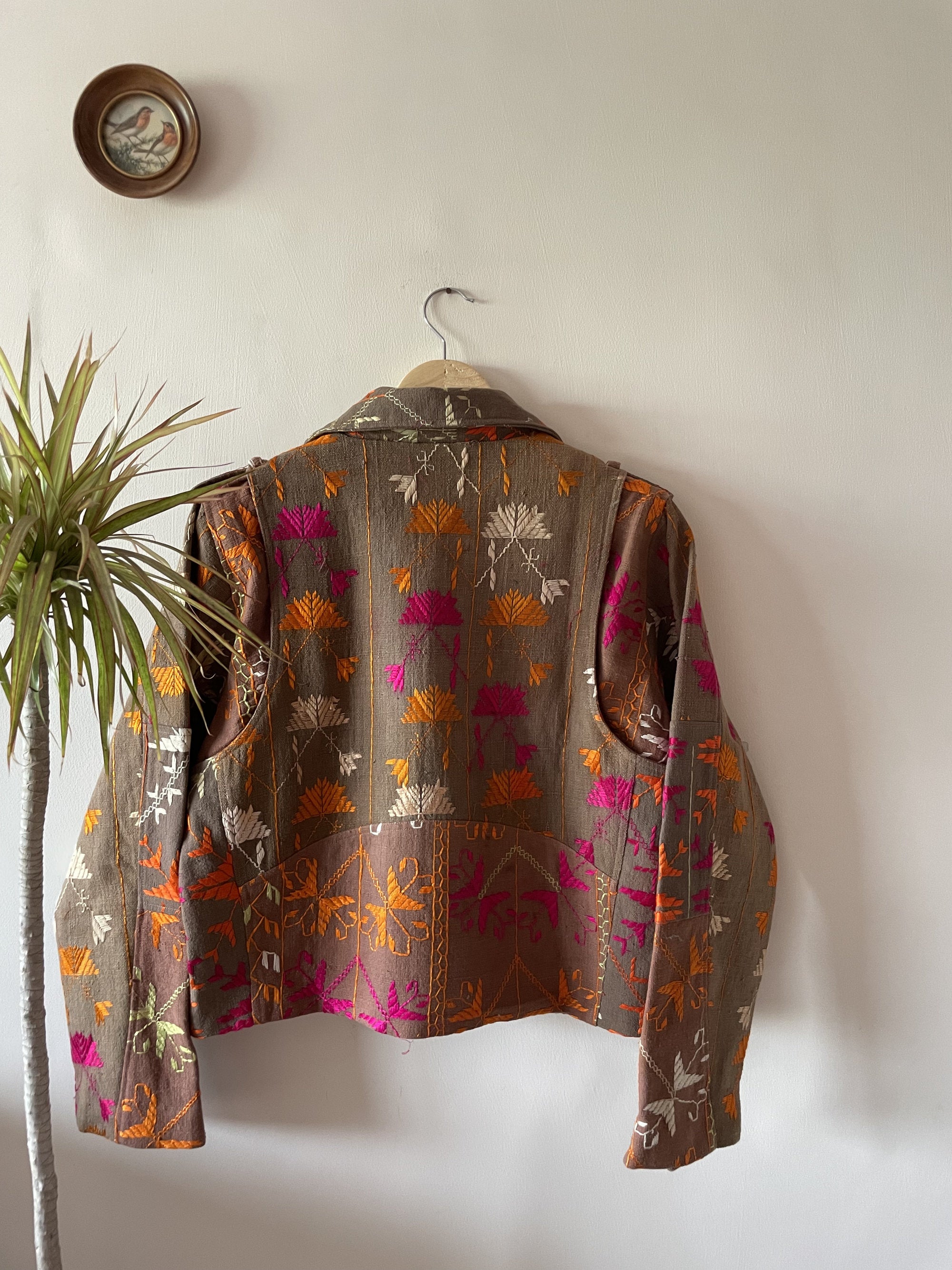 Baaj Phulkari Biker Jacket ~ US14