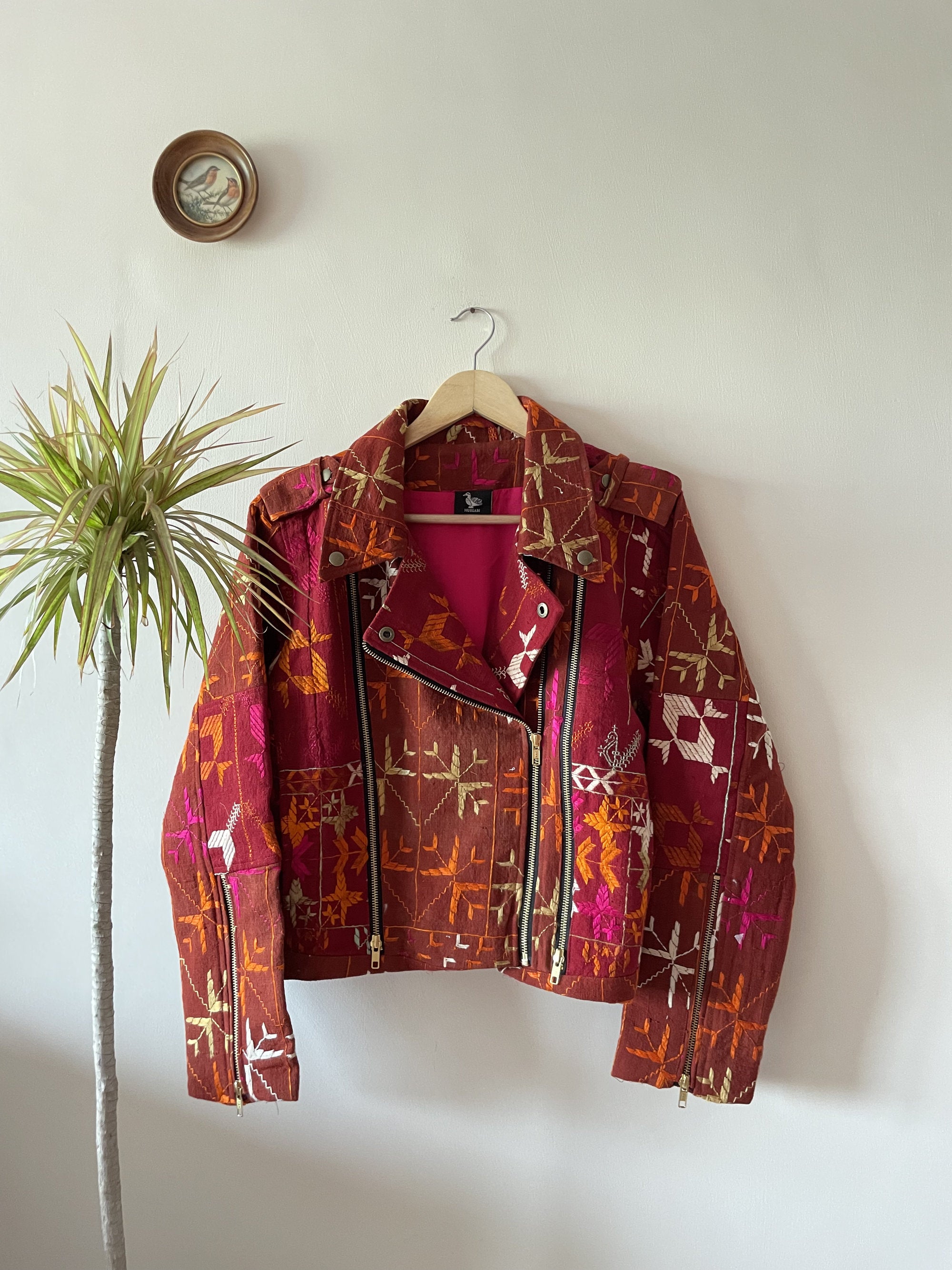 Baaj Phulkari Biker Jacket ~ US8