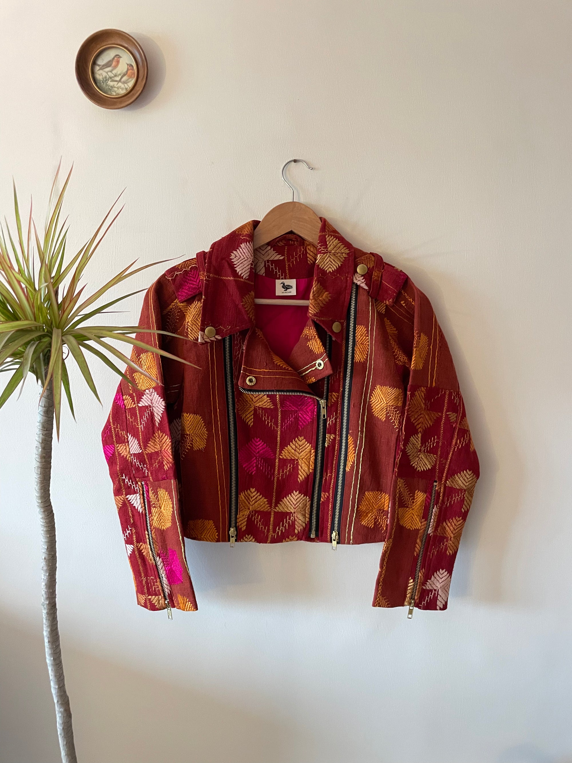 Baaj Phulkari Biker Jacket ~ US4
