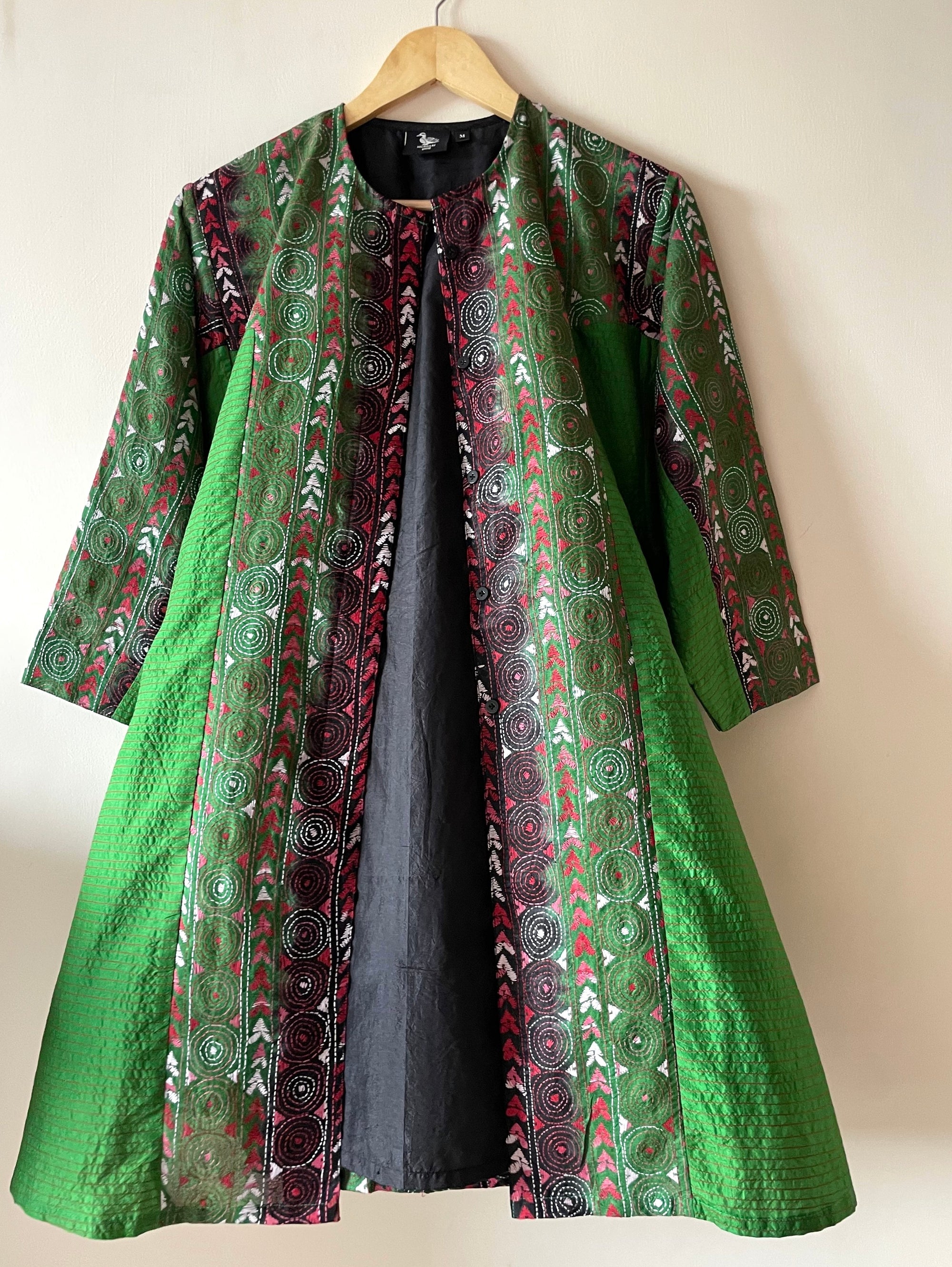 Saaras Silk Kantha Kimono Tunic ~MUKTKM01(M)