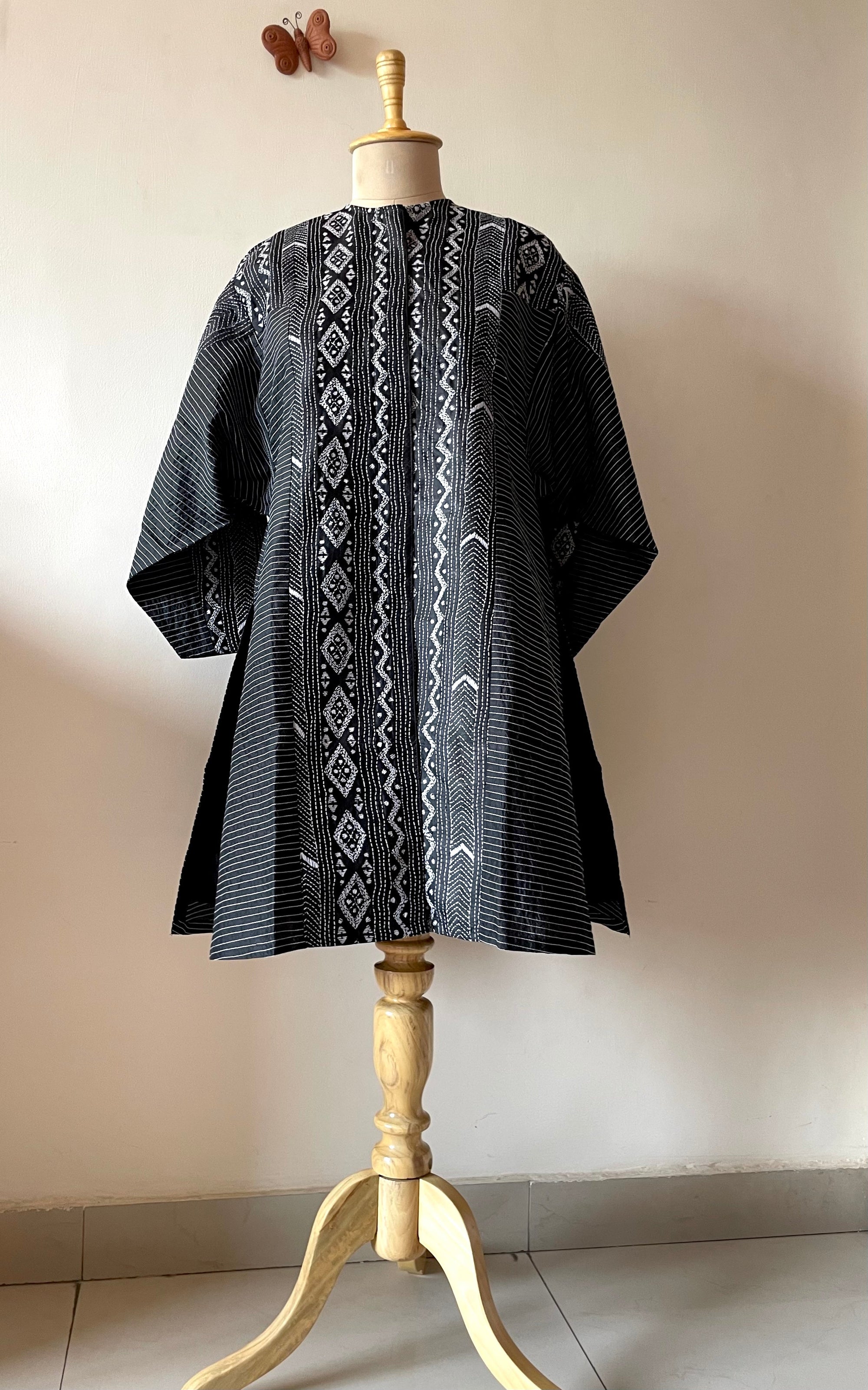 Saaras Silk Kantha Kimono Tunic ~MUKTKM05(M)