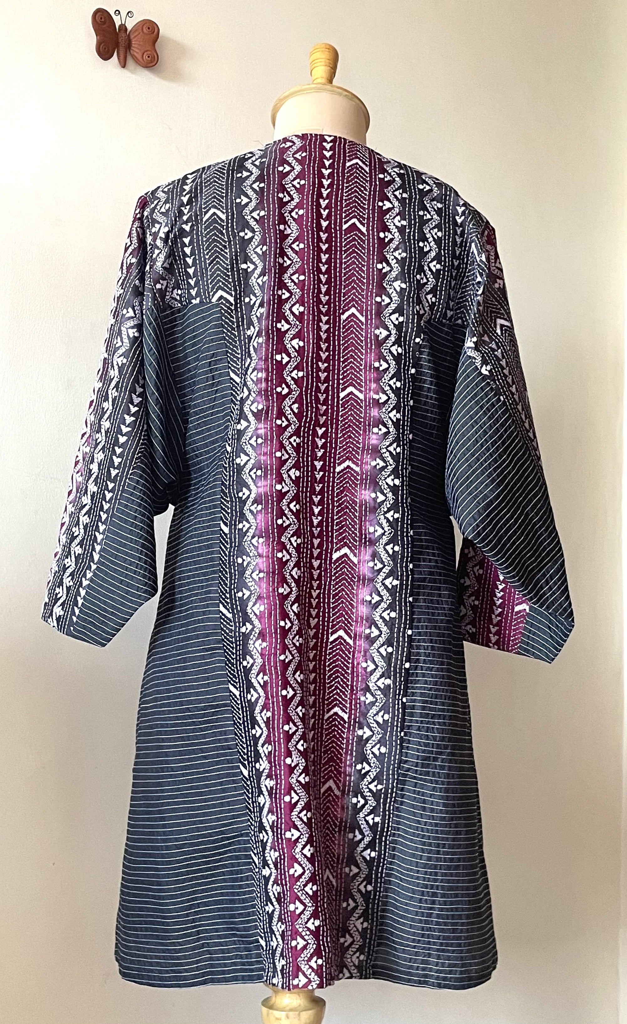 Saaras Silk Kantha Kimono Tunic ~MUKTKM03(S)