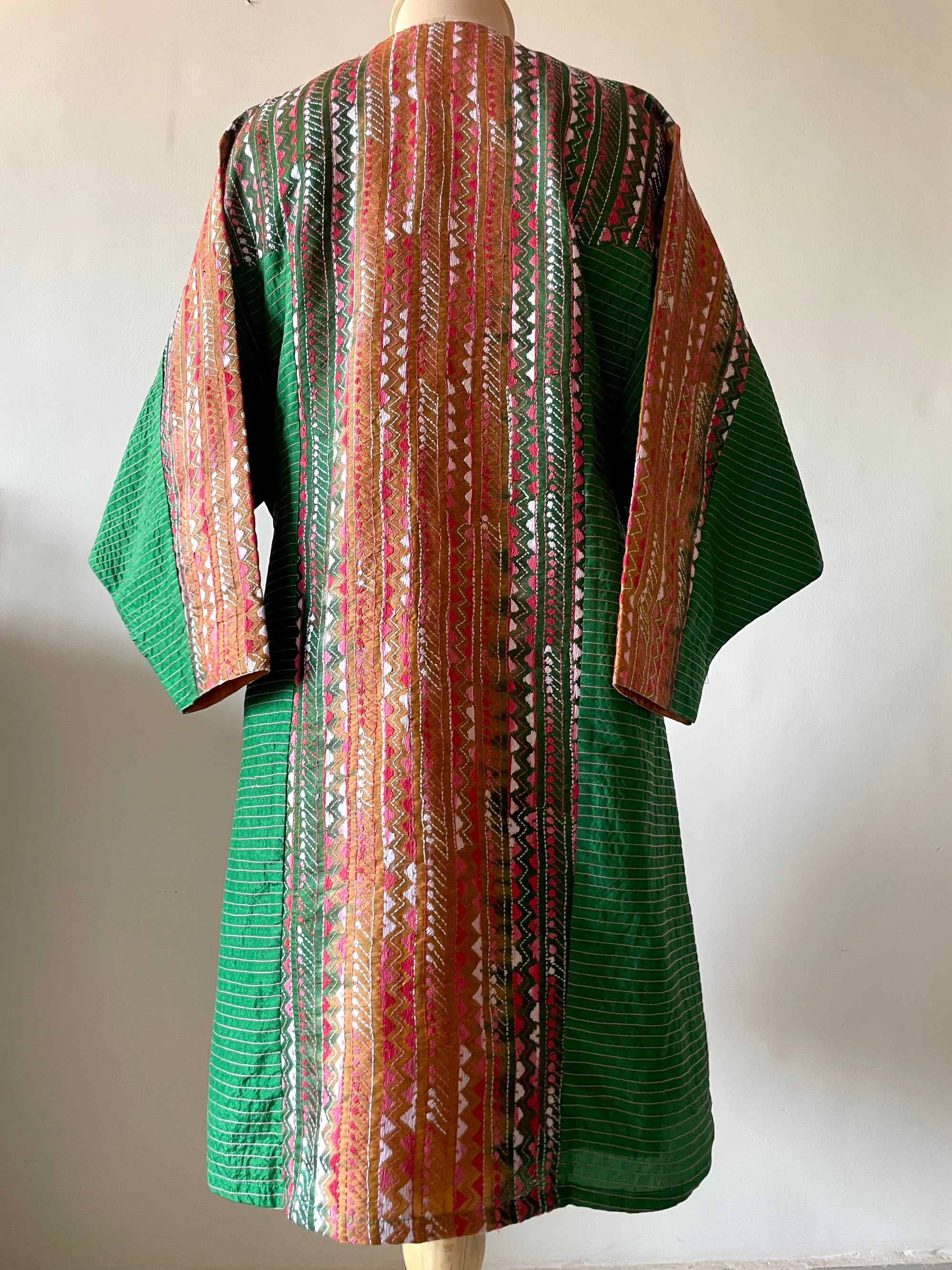 Saaras Silk Kantha Kimono Tunic ~MUKTKM07(M)
