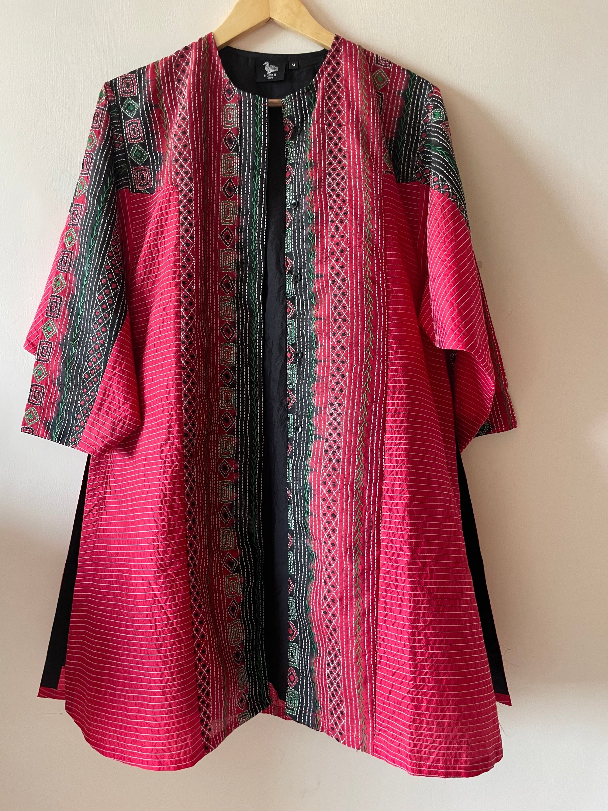 Saaras Silk Kantha Kimono Tunic ~MUKTKM04(M)