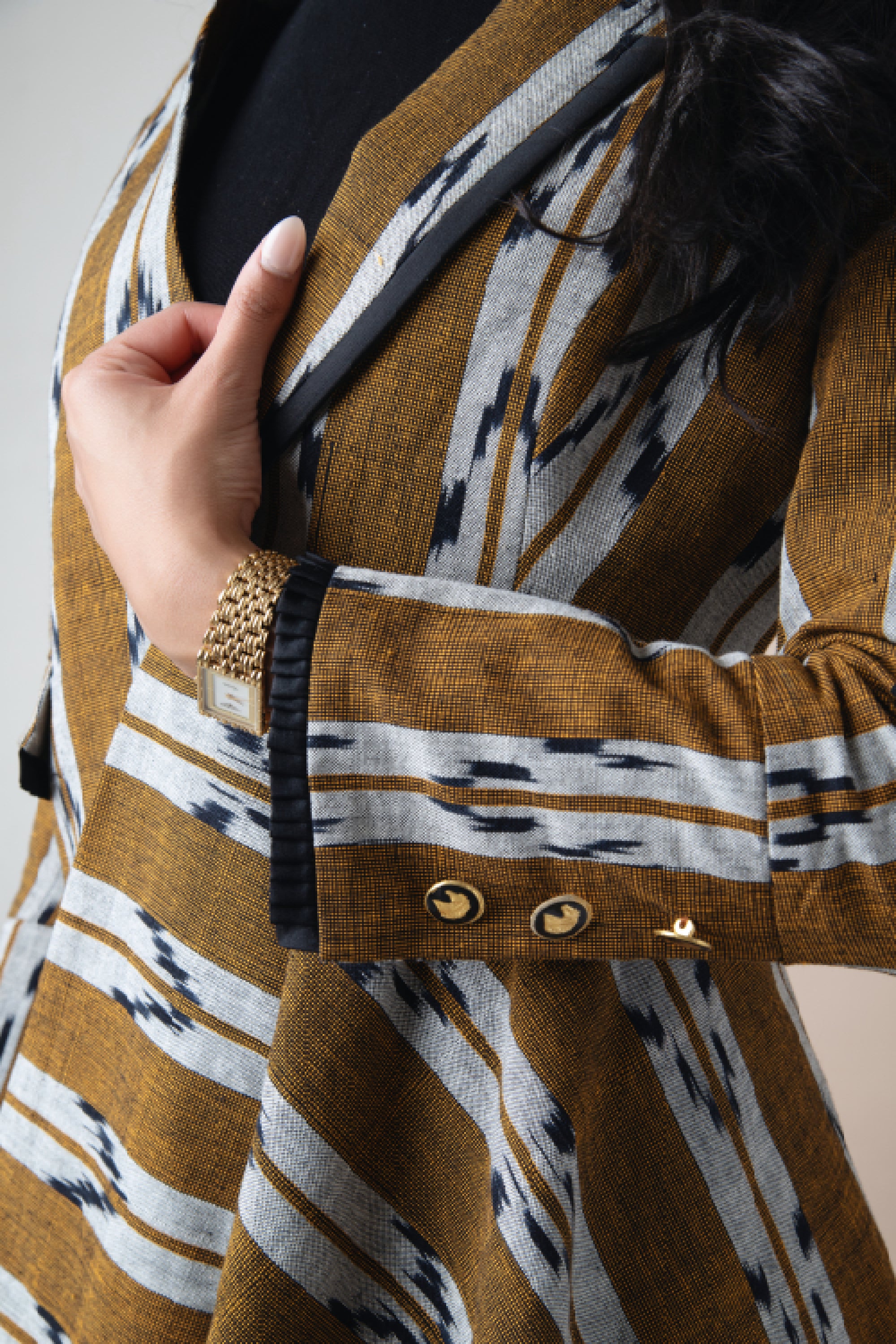Shaama Jacket Black And Brown