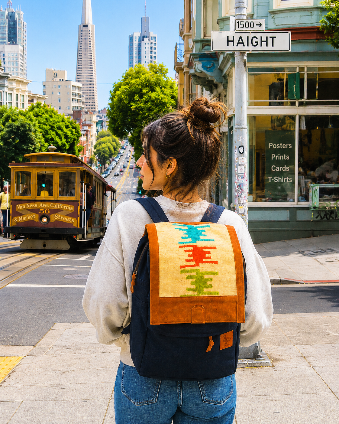 Durrie Laptop Backpack ~  Geometric