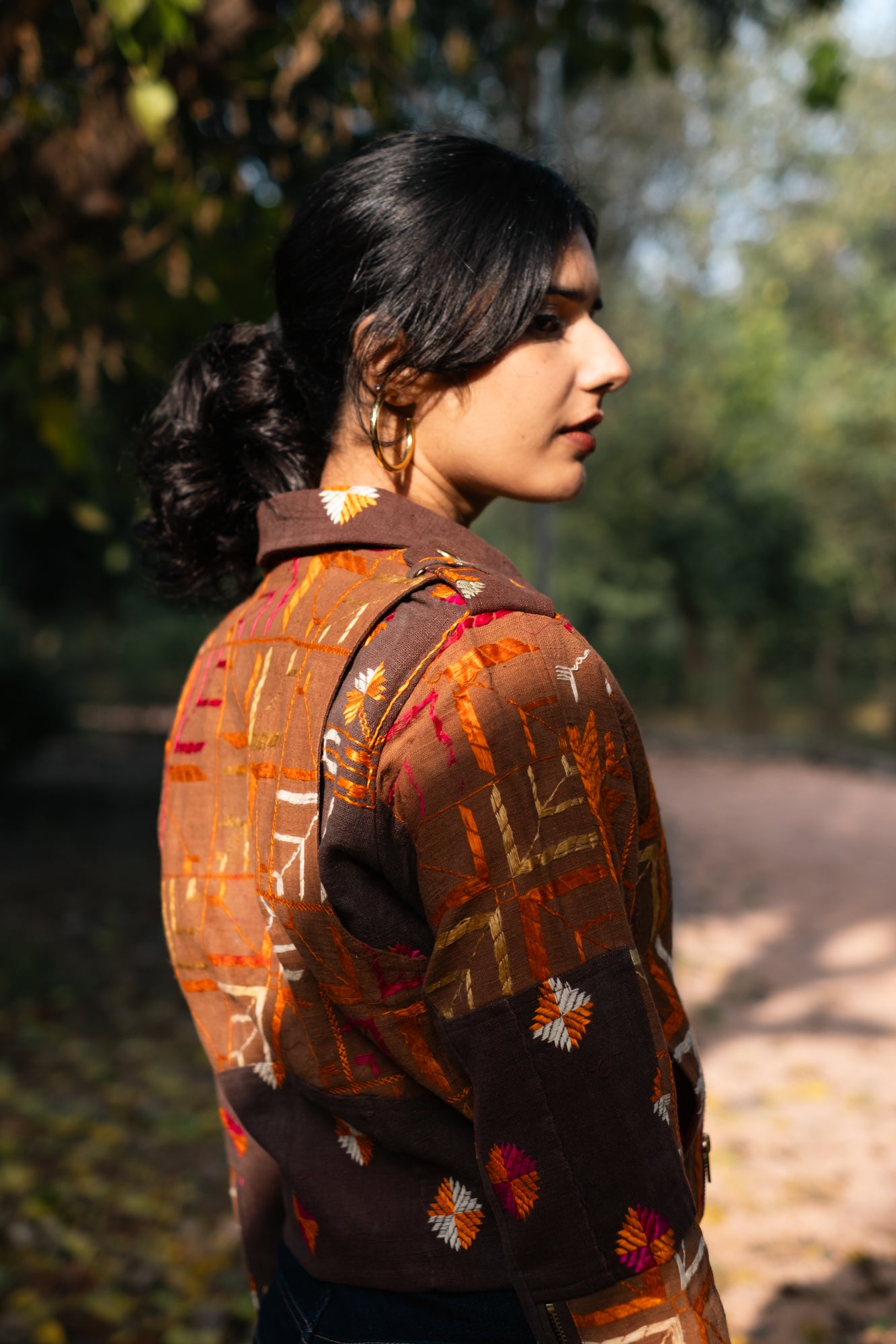 Baaj Phulkari Biker Jacket