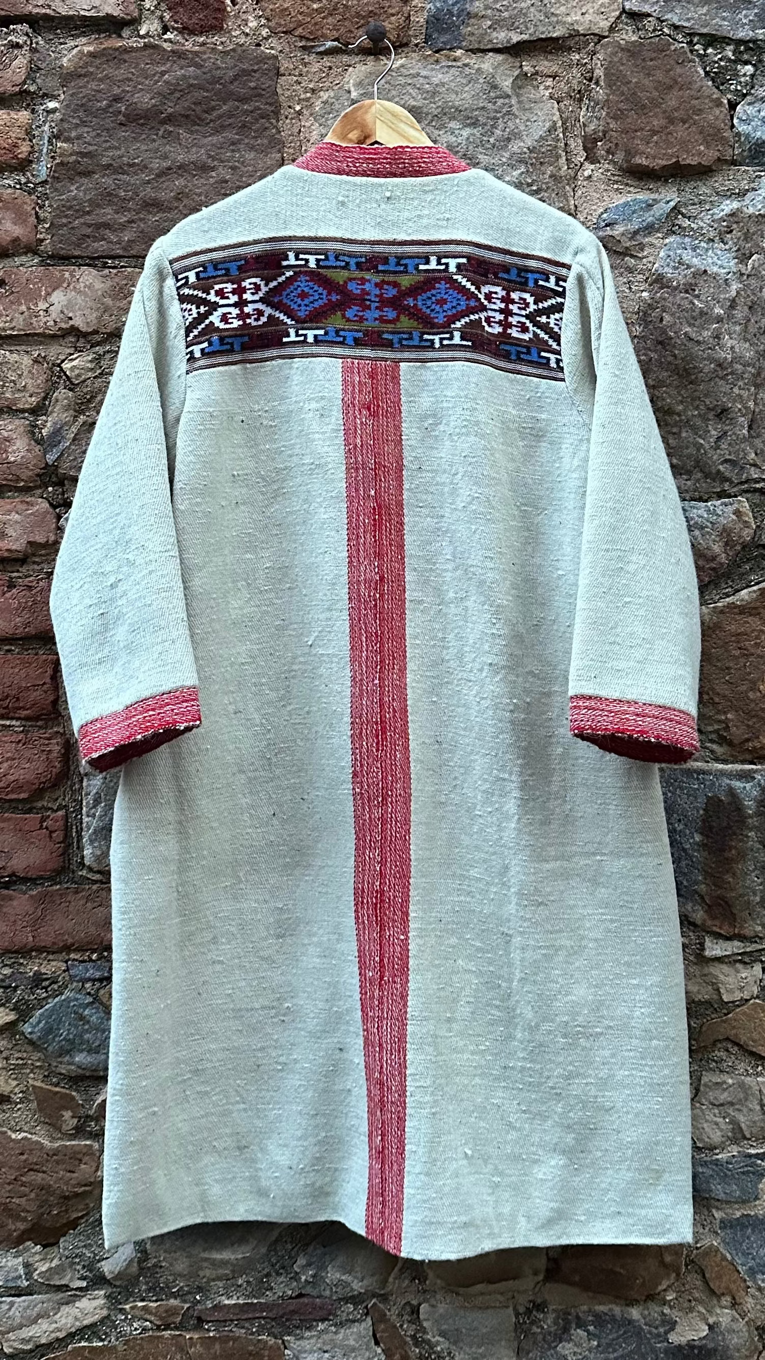 Pahadi Mist Long Coat~Cream