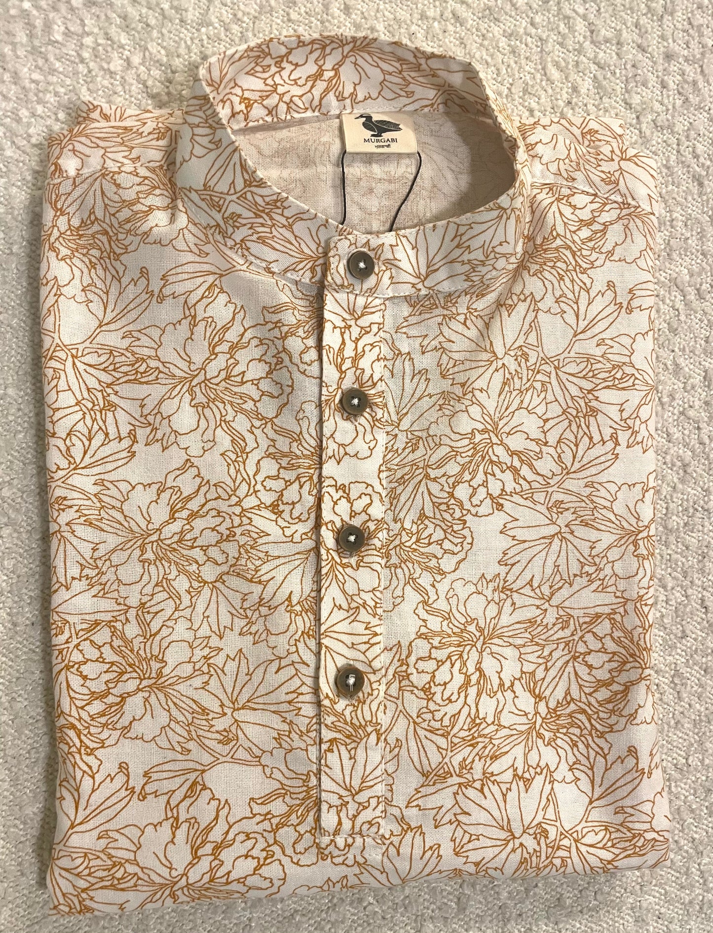 Printed Cotton Mid Placket Shirt