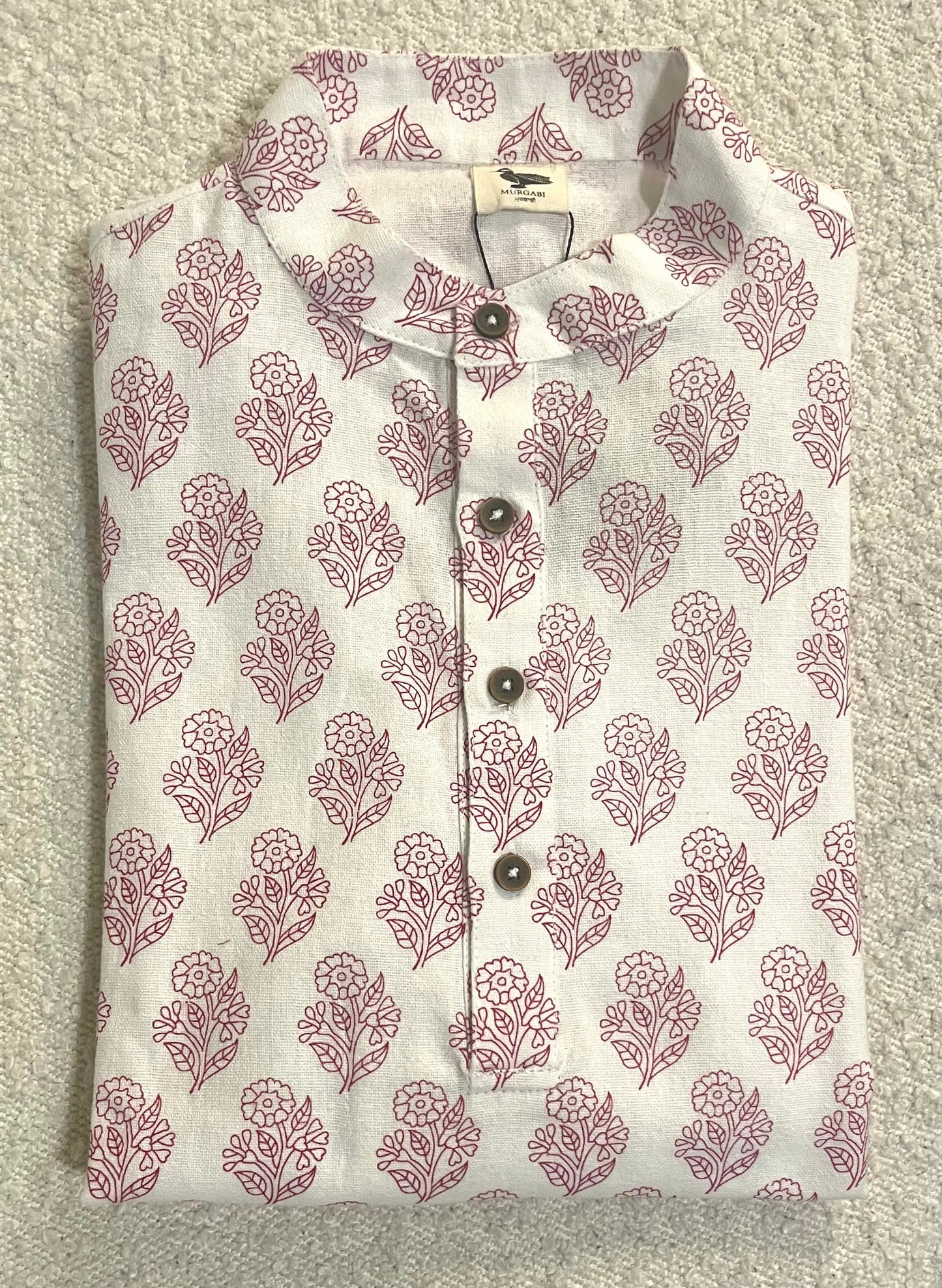 Printed Cotton Mid Placket Shirt