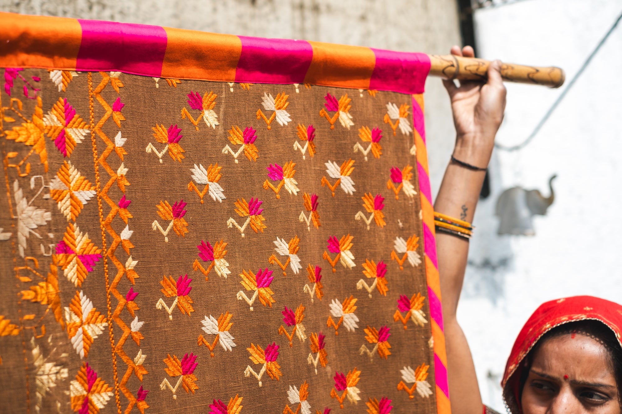 Nazar - A Vintage Phulkari Wall Hanging