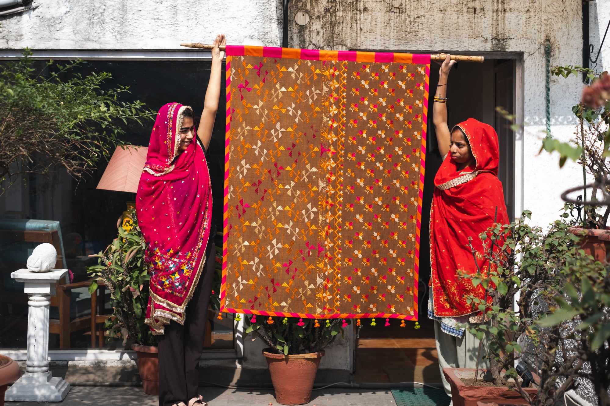 Nazar - A Vintage Phulkari Wall Hanging