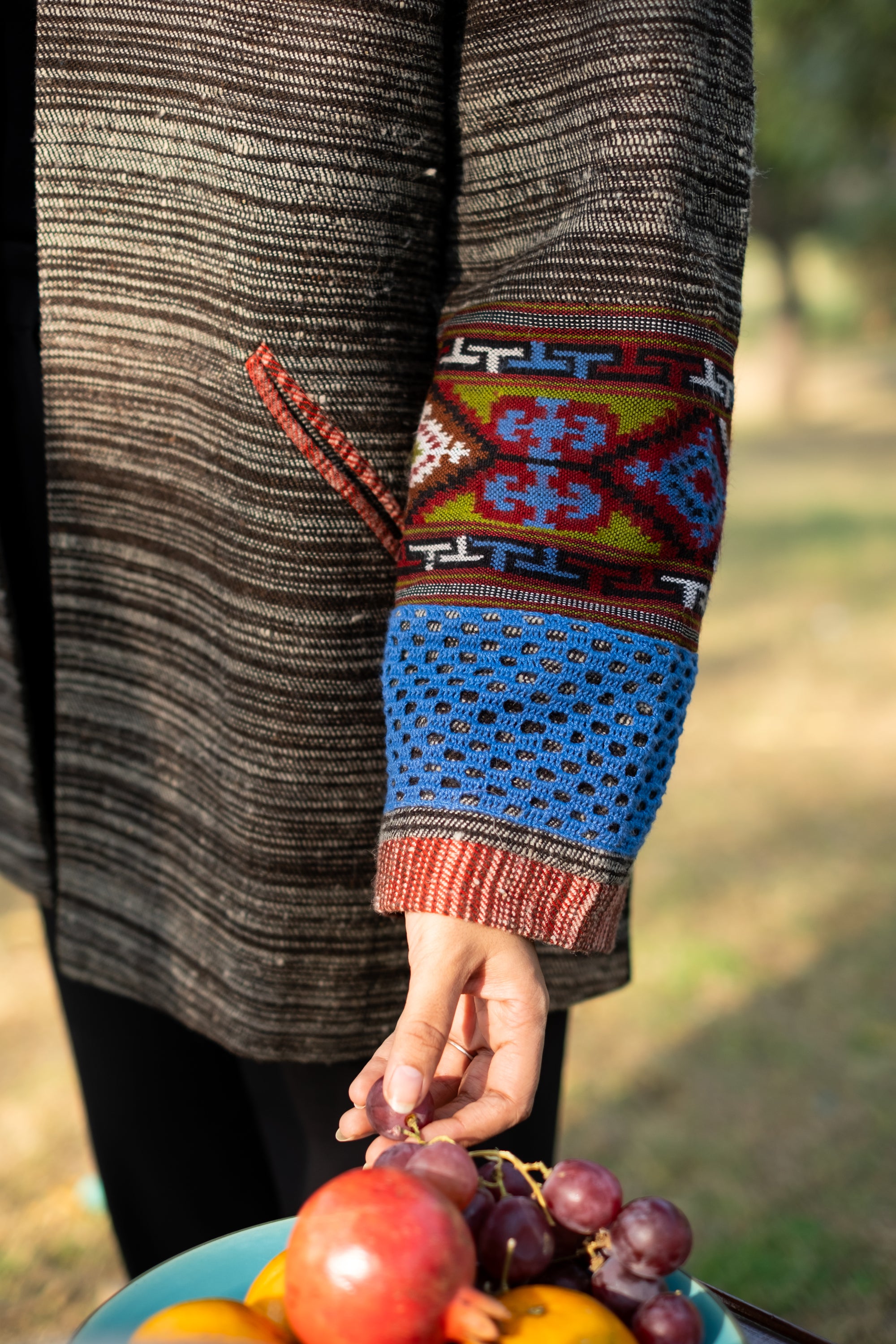 Himalayan Drift Mid-Length Coat ~ Black